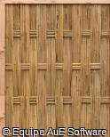 (CR.BA5) cerca trançada de bambu