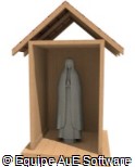 (OT.PN4) Oratório casinha (OT.PN4) Oratório casinha