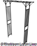 (PE.AC5) Arco De Ferro Para Jardim Modelo Triunfo